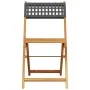 Juego de bistro de 3 piezas ratán PE y madera maciza negro de , Conjuntos de jardín - Ref: Foro24-3281862, Precio: 151,89 €, ...