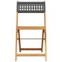 Juego de bistro de 3 piezas ratán PE y madera maciza negro de , Conjuntos de jardín - Ref: Foro24-3281862, Precio: 151,10 €, ...