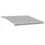 Toldo retráctil manual con luz LED antracita y blanco 400x300cm by , Awnings - Ref: Foro24-3215784, Price: 365,59 €, Discount: %