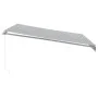 Toldo retráctil manual con luz LED antracita y blanco 400x300cm by , Awnings - Ref: Foro24-3215784, Price: 365,59 €, Discount: %