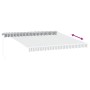 Toldo retráctil manual con luz LED antracita y blanco 400x300cm de , Toldos - Ref: Foro24-3215784, Precio: 343,94 €, Descuent...