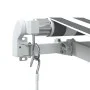 Toldo retráctil manual gris antracita y blanco 400x350 cm de , Toldos - Ref: Foro24-3215792, Precio: 348,92 €, Descuento: %