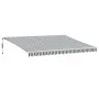 Toldo retráctil automático luz LED antracita blanco 450x350 cm de , Toldos - Ref: Foro24-3215799, Precio: 659,11 €, Descuento: %