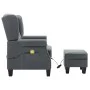 Sillón de masaje con reposapiés tela gris claro de vidaXL, Sillones de masaje eléctricos - Ref: Foro24-320161, Precio: 254,25...