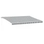Toldo retráctil manual gris antracita y blanco 500x350 cm de , Toldos - Ref: Foro24-3215800, Precio: 399,54 €, Descuento: %