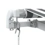 Toldo retráctil manual gris antracita y blanco 500x350 cm de , Toldos - Ref: Foro24-3215800, Precio: 399,54 €, Descuento: %
