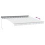 Toldo retráctil manual con luz LED antracita y blanco 400x350cm de , Toldos - Ref: Foro24-3215809, Precio: 428,15 €, Descuent...