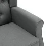 Sillón de masaje con reposapiés tela gris claro de vidaXL, Sillones de masaje eléctricos - Ref: Foro24-320161, Precio: 254,25...
