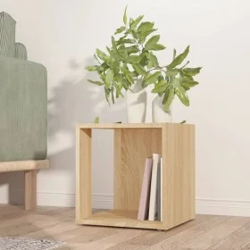 Mesa auxiliar madera contrachapada roble Sonoma 33x33x34,5 cm de , Mesas auxiliares - Ref: Foro24-809011, Precio: 24,82 €, De...