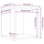 Mesa auxiliar madera contrachapada roble Sonoma 33x33x34,5 cm de , Mesas auxiliares - Ref: Foro24-809011, Precio: 24,82 €, De...