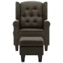 Massagesessel mit Fußstütze aus taupegrauem Stoff von vidaXL, Elektrische Massagesessel - Ref: Foro24-320169, Preis: 252,60 €...