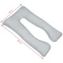 Almohada de embarazo gris 90x145 cm de , Almohadas - Ref: Foro24-131587, Precio: 51,35 €, Descuento: %