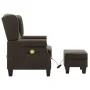 Massagesessel mit Fußstütze aus taupegrauem Stoff von vidaXL, Elektrische Massagesessel - Ref: Foro24-320169, Preis: 252,60 €...