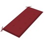 Banco de jardín 2 plazas madera eucalipto gris y cojín 120 cm de , Bancos de jardín - Ref: Foro24-3061032, Precio: 187,53 €, ...