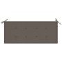 Banco Batavia madera maciza de teca con cojín gris taupe 120 cm de , Bancos de jardín - Ref: Foro24-3062162, Precio: 228,06 €...