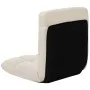Folding floor lounger in cream microfiber by , Daybeds - Ref: Foro24-325257, Price: 97,02 €, Discount: %