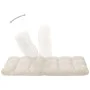 Folding floor lounger in cream microfiber by , Daybeds - Ref: Foro24-325257, Price: 97,02 €, Discount: %