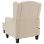 Cream fabric massage chair with footrest by vidaXL, Electric massage chairs - Ref: Foro24-320170, Price: 252,70 €, Discount: %