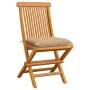 Sillas de jardín 6 uds con cojines beige madera de teca de , Sillas de jardín - Ref: Foro24-3065608, Precio: 391,48 €, Descue...