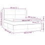 Cama box spring con colchón terciopelo verde oscuro 180x200 cm de , Camas y somieres - Ref: Foro24-3129108, Precio: 693,86 €,...