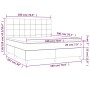 Cama box spring con colchón tela color crema 180x200 cm de , Camas y somieres - Ref: Foro24-3141798, Precio: 637,90 €, Descue...
