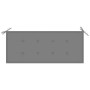 Banco de jardín 2 plazas madera eucalipto gris y cojín 120 cm de , Bancos de jardín - Ref: Foro24-3061024, Precio: 187,51 €, ...