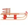 Trineo de nieve plegable con respaldo madera 119 cm de vidaXL, Trineos - Ref: Foro24-92493, Precio: 106,40 €, Descuento: %