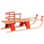 Trineo de nieve plegable con respaldo madera 119 cm de vidaXL, Trineos - Ref: Foro24-92493, Precio: 108,16 €, Descuento: %