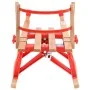 Trineo de nieve plegable con respaldo madera 119 cm de vidaXL, Trineos - Ref: Foro24-92493, Precio: 106,40 €, Descuento: %