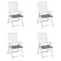 Cojines de silla 4 uds tela estampado de hojas 40x40x3 cm de , Cojines para sillas y sofás - Ref: Foro24-361024, Precio: 38,8...