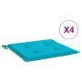 Cojines para silla de jardín 4 uds tela turquesa 40x40x3 cm de , Cojines para sillas y sofás - Ref: Foro24-361030, Precio: 39...