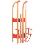 Trineo de nieve plegable con respaldo madera 119 cm de vidaXL, Trineos - Ref: Foro24-92493, Precio: 108,16 €, Descuento: %