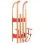 Trineo de nieve plegable con respaldo madera 119 cm de vidaXL, Trineos - Ref: Foro24-92493, Precio: 106,40 €, Descuento: %