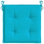 Cojines para silla de jardín 4 uds tela turquesa 40x40x3 cm de , Cojines para sillas y sofás - Ref: Foro24-361030, Precio: 40...