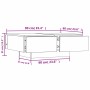 Mesa de centro madera contrachapada color roble 90x60x31 cm de , Mesas de centro - Ref: Foro24-804178, Precio: 97,51 €, Descu...