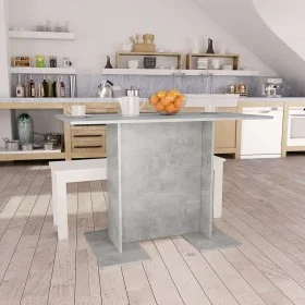 Gray concrete wood dining table 110x60x75 cm by , Kitchen and dining tables - Ref: Foro24-800247, Price: 71,79 €, Discount: %