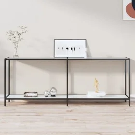 Konsolentisch aus weißem gehärtetem Glas, 200x35x75,5 cm. von , Seitentische - Ref: Foro24-331708, Preis: 87,45 €, Rabatt: %