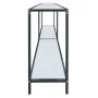 Mesa consola vidrio templado blanco 200x35x75,5 cm de , Mesas auxiliares - Ref: Foro24-331708, Precio: 87,45 €, Descuento: %