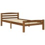 Estructura de cama madera maciza pino marrón miel 90x200 cm de vidaXL, Camas y somieres - Ref: Foro24-322075, Precio: 113,76 ...