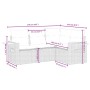Set de sofás de jardín 4 pzas con cojines ratán sintético gris en Conjuntos de jardín | Comprar online en Foru.es