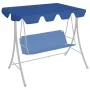 Dosel de repuesto columpio de jardín azul 150/130x105/70 cm de , Cubiertas para carpas y cenadores - Ref: Foro24-312103, Prec...