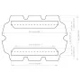 Dosel de repuesto columpio de jardín azul 150/130x105/70 cm de , Cubiertas para carpas y cenadores - Ref: Foro24-312103, Prec...