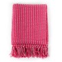 Manta a cuadros de algodón rosa 220x250 cm de , Mantas - Ref: Foro24-245335, Precio: 36,92 €, Descuento: %