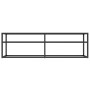 Mueble de TV vidrio templado color mármol negro 140x40x40,5 cm de , Muebles TV - Ref: Foro24-331717, Precio: 86,89 €, Descuen...