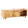 Mueble para TV de madera maciza de mango 118x35x40 cm en Muebles TV | Comprar online en Foru.es