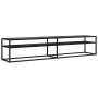 Mueble de TV vidrio templado color mármol negro 200x40x40,5 cm de , Muebles TV - Ref: Foro24-331729, Precio: 107,63 €, Descue...