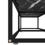 Mueble de TV vidrio templado color mármol negro 200x40x40,5 cm de , Muebles TV - Ref: Foro24-331729, Precio: 107,63 €, Descue...