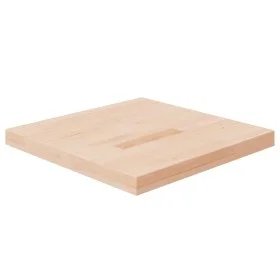 Tablero de mesa cuadrada madera roble sin tratar 50x50x4 cm de , Tableros para mesas - Ref: Foro24-342943, Precio: 65,11 €, D...