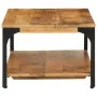 Mesa de centro con 2 alturas acero y madera mango 100x55x38 cm de , Mesas de centro - Ref: Foro24-352019, Precio: 111,82 €, D...