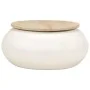 Mesa de centro de madera maciza de mango blanca 51x51x27 cm de , Mesas de centro - Ref: Foro24-352052, Precio: 166,28 €, Desc...
